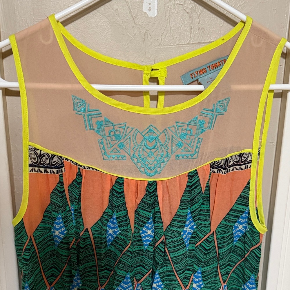 Boutique Flying Tomato Multicolor Patterned Maxi … - image 4